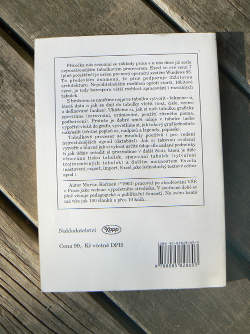 Excel 7 CZ pro Windows 95 - Martin Kořínek — foto 2