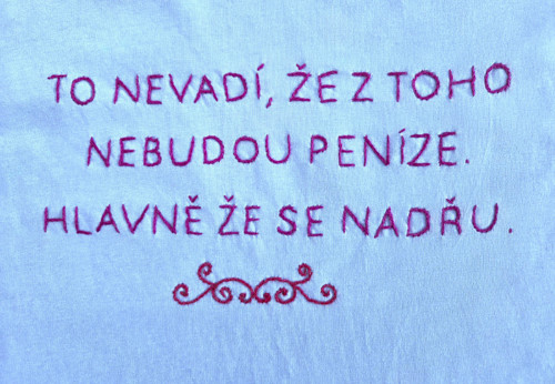 Dámské tričko „Nadřu se“ – světle modré, L — foto 3