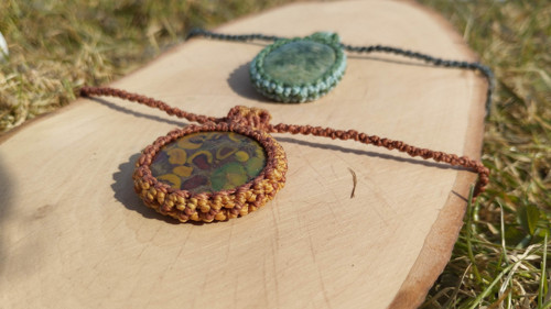 Macrame náhrdelník "Ajooba" — foto 3