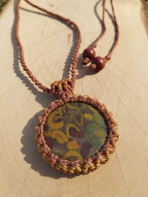 Macrame náhrdelník "Ajooba" — foto 2