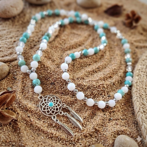Ochranný růženec Boho lapač snů — foto 2