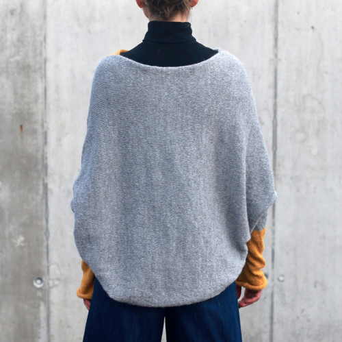 Svetr DOSA-TRAPEZ patchwork 100% ALPAKA — foto 3