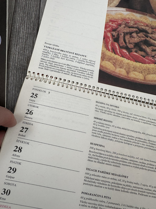 Retro kalendáře/ recepty — foto 6