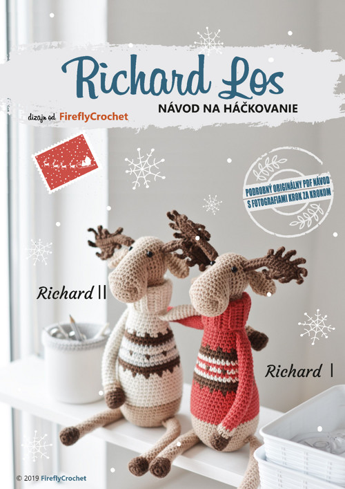 Richard Los – návod na háčkování losa. PDF — foto 5