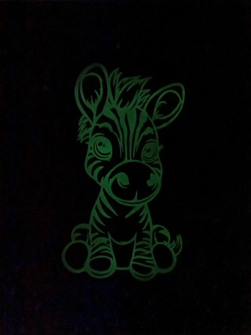 Zebra - svítící dekorace na zeď — foto 3