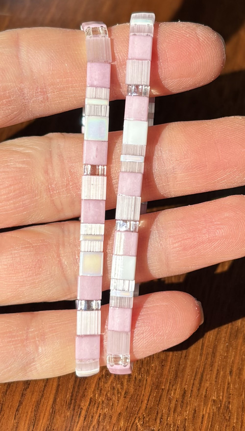 Miyuki naramek light pink — foto 2