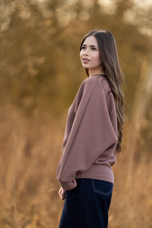 Netopýří mikina kakao — foto 4