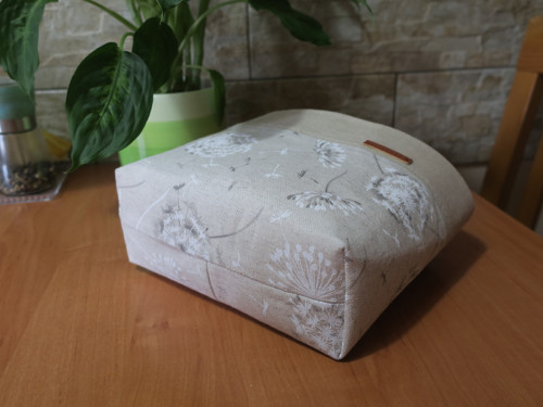 Látkový košík - Pampelišky — foto 3