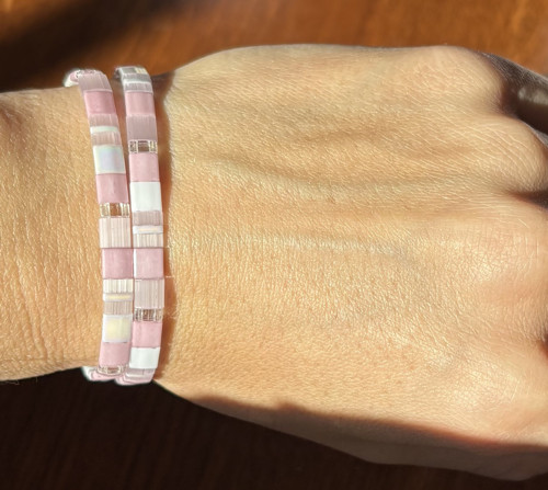 Miyuki naramek light pink — foto 3