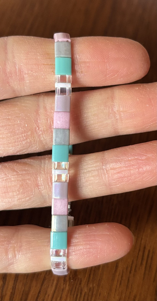 Miyuki naramek rainbow tyrkys — foto 2