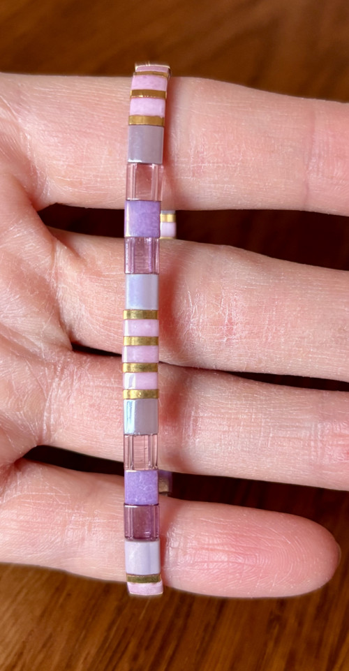 Miyuki naramek purple — foto 3