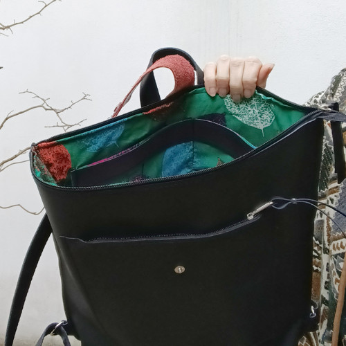 Kožený Batoh BLACK backpack — foto 5