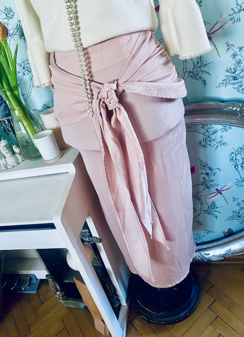 Sukně elegance v pudrové — foto 2