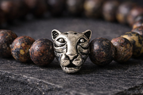 Pánský náramek z leopardího jaspisu — foto 2