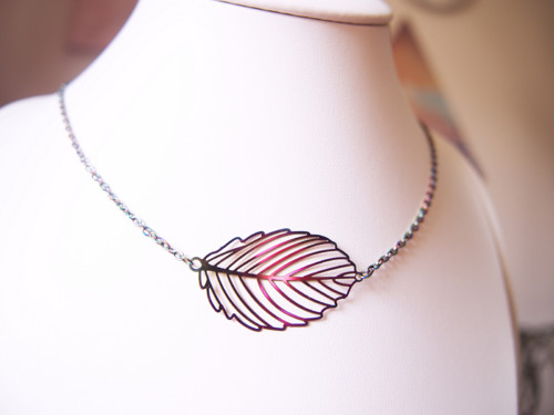 Lístečkový choker - hravý náhrdelník — foto 6