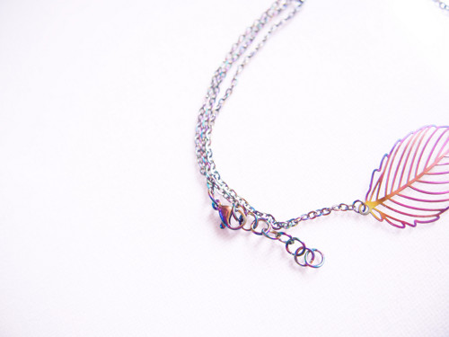 Lístečkový choker - hravý náhrdelník — foto 2