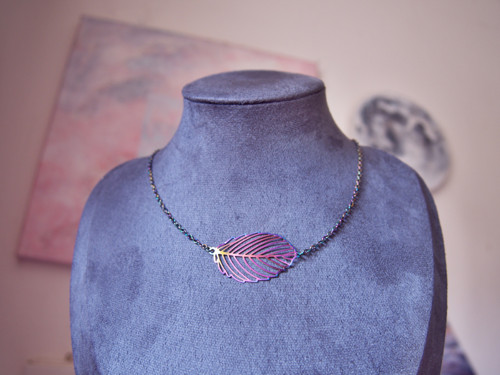 Lístečkový choker - hravý náhrdelník — foto 5