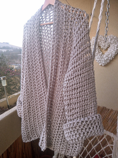V bamusovom objatí háčkované KIMONO — foto 3