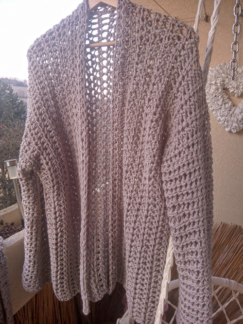 V bamusovom objatí háčkované KIMONO — foto 5