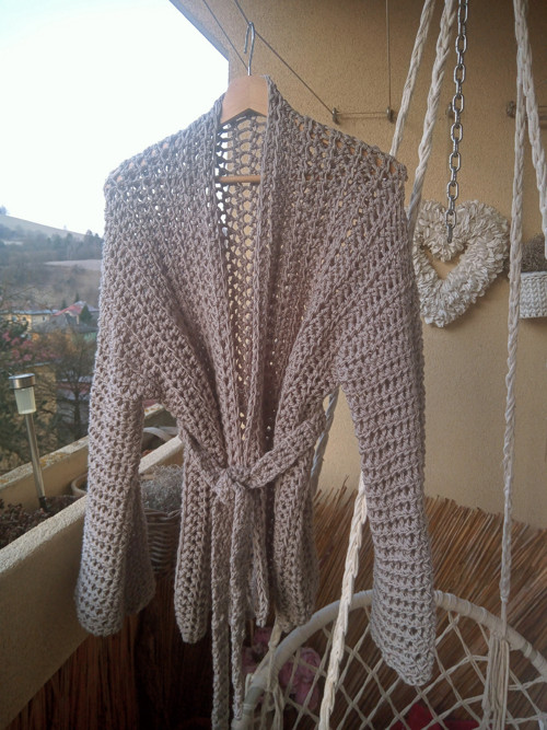 V bamusovom objatí háčkované KIMONO — foto 2