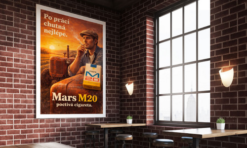 Cigarety Mars retro plakát — foto 5
