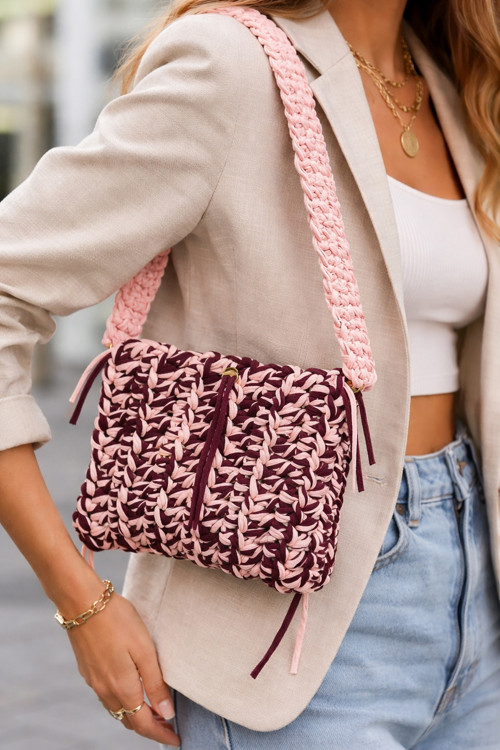 Shoulder bag háčkovaná kabelka — foto 3