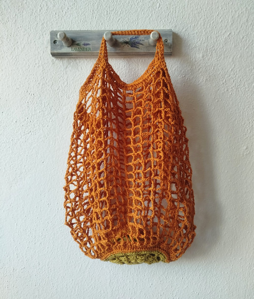 Síťovka do kabelky, pumpkin — foto 4