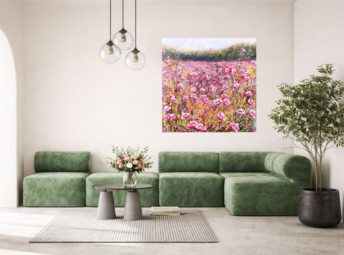 Letní pole........100x100cm — foto 4