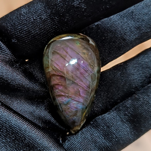 Labradorit, ID 5561, 43x23 mm - výprodej — foto 2
