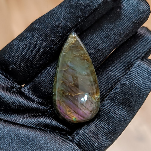 Labradorit, ID 5561, 43x23 mm - výprodej — foto 3