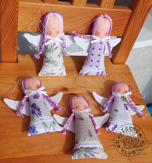 Andělky MINI plněné levandulí bílé 2 — foto 3