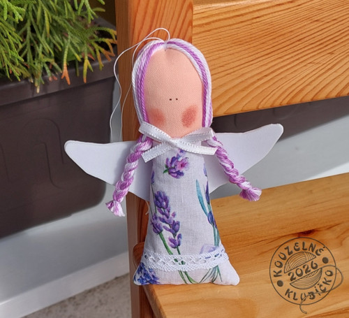 Andělky MINI plněné levandulí bílé 3 — foto 2