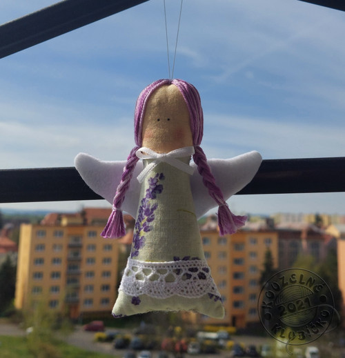 Andělky MINI plněné levandulí smetanové — foto 3