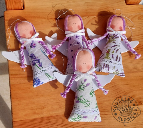 Andělky MINI plněné levandulí smetanové 2 — foto 6