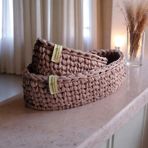 Háčkované košíky | set Magnolia — foto 2