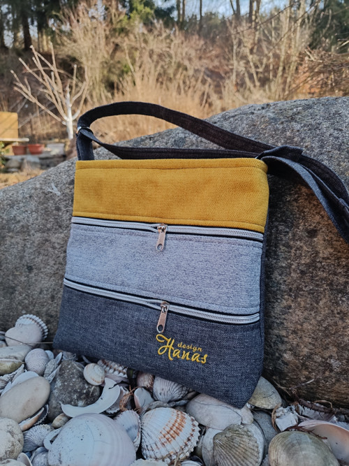 Kabelka pruhovaná mini — foto 3