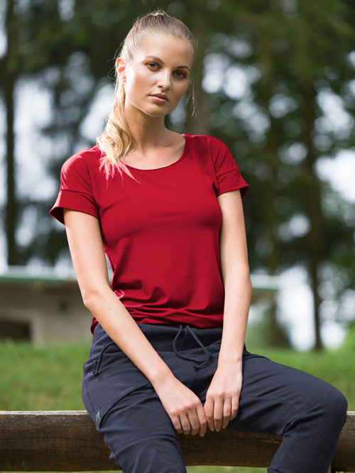 Dámské triko CARLA carnelian red — foto 2