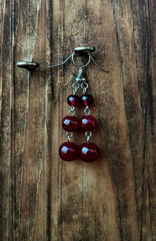 Náušnice granátové (45) — foto 3