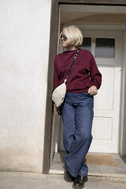 Mikina bordová — foto 2