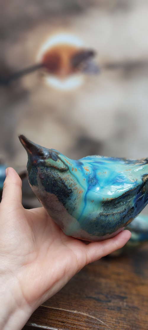Keramické ptactvo Blue — foto 2