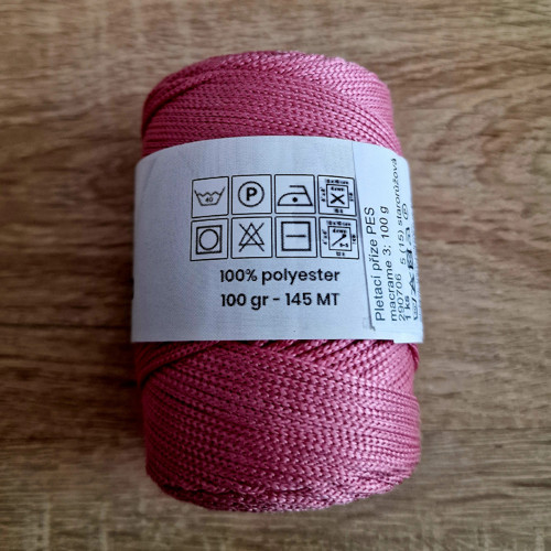 Pletací a háčkovací příze macrame PES (100 g) — foto 3