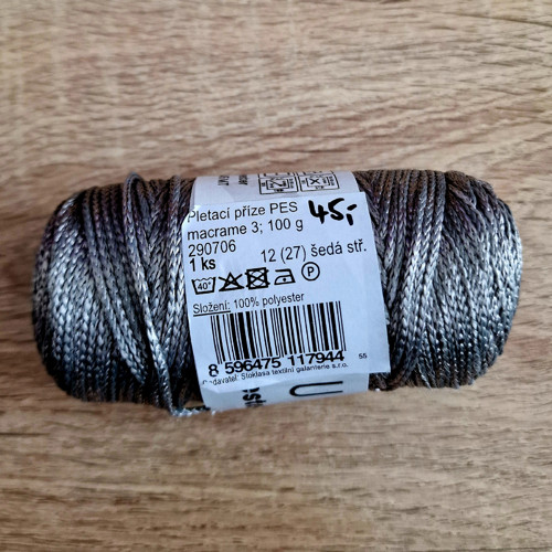Pletací a háčkovací příze macrame PES (100 g) — foto 4