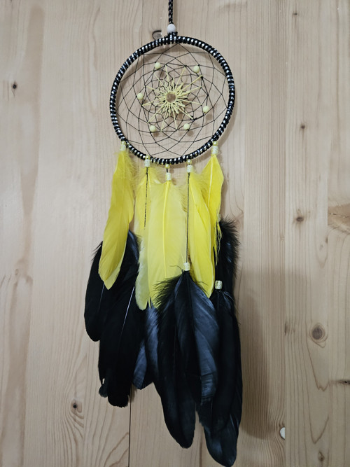 LAPAČ SNŮ černý/ žlutá — foto 2