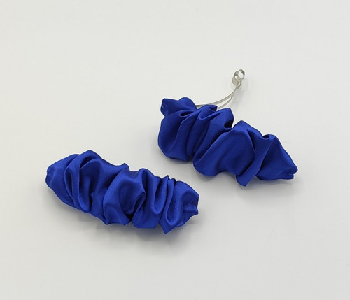 Spona do vlasů scrunchie modrá — foto 2