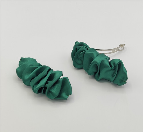 Spona do vlasů scrunchie zelená — foto 2