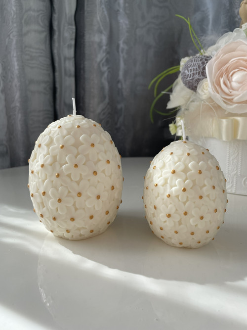 Flower Easter, Golden Egg / Candle NH Sada — foto 2