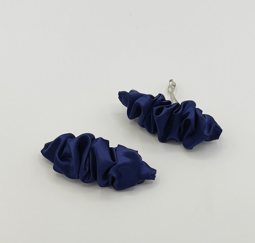 Spona do vlasů scrunchie temně modrá — foto 2