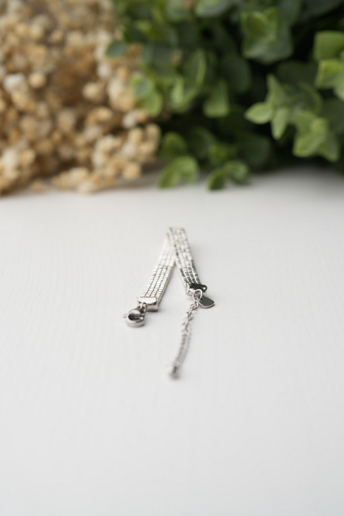 Elegantní náramek "Thin Silver" - Miyuki — foto 3