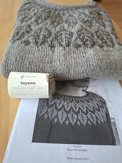 Svetr s vyplétaným vzorem. — foto 2