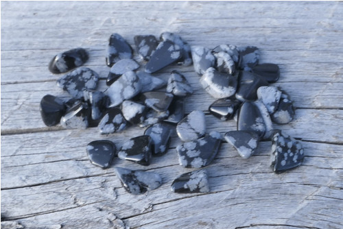 Obsidián sněžný 10 g V3156 — foto 2